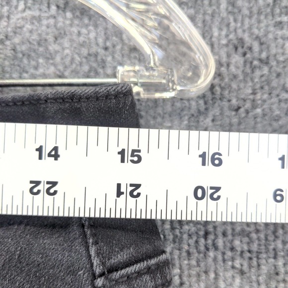 Time And Tru Women's High Rise Curvy Jeans Black 8 Petite Whiskers - Picture 10 of 11